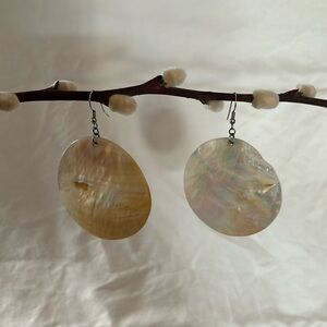 Yellow and Gold Pearl Earrings